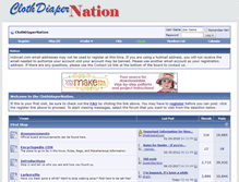 Tablet Screenshot of clothdiapernation.com